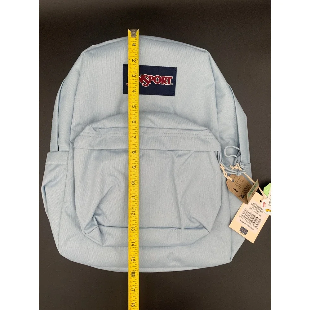 JanSport SuperBreak Plus Backpack Blue Dusk JS0A4QUE7G5 Laptop‎ Sleeve NWT